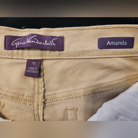 Gloria Vanderbilt,Amanda, 12 Average, Beige dress Jeans - Picture 2 of 7